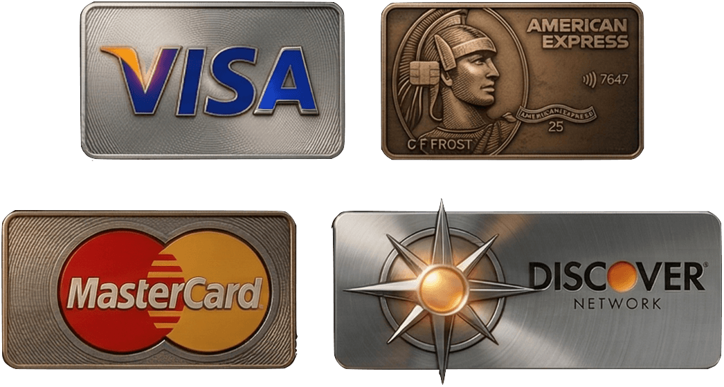 Accepted Credit Cards